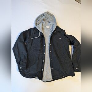 Dickies Black Jacket with Gray Hood